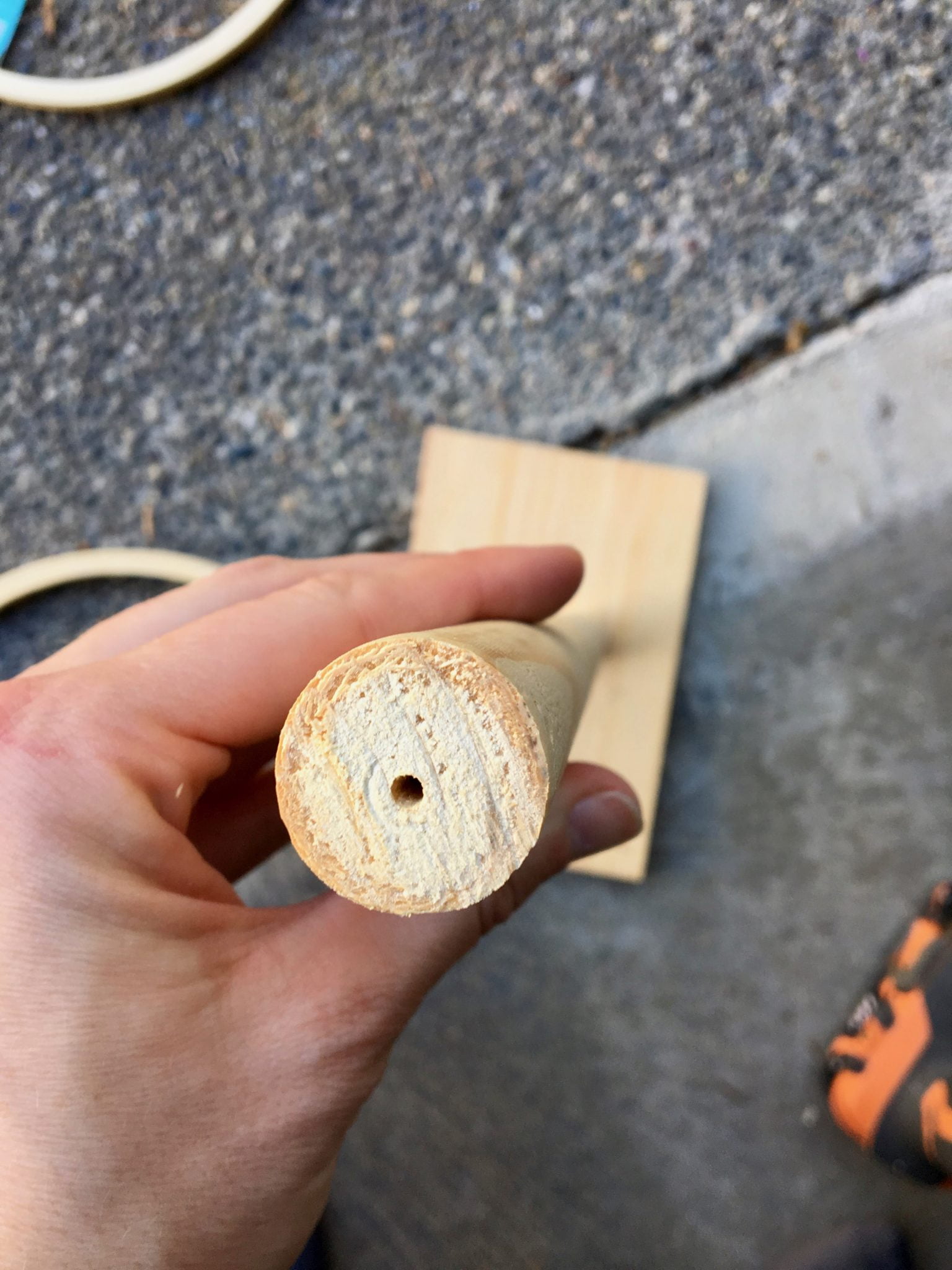Pre-Drilling Wooden Dowel