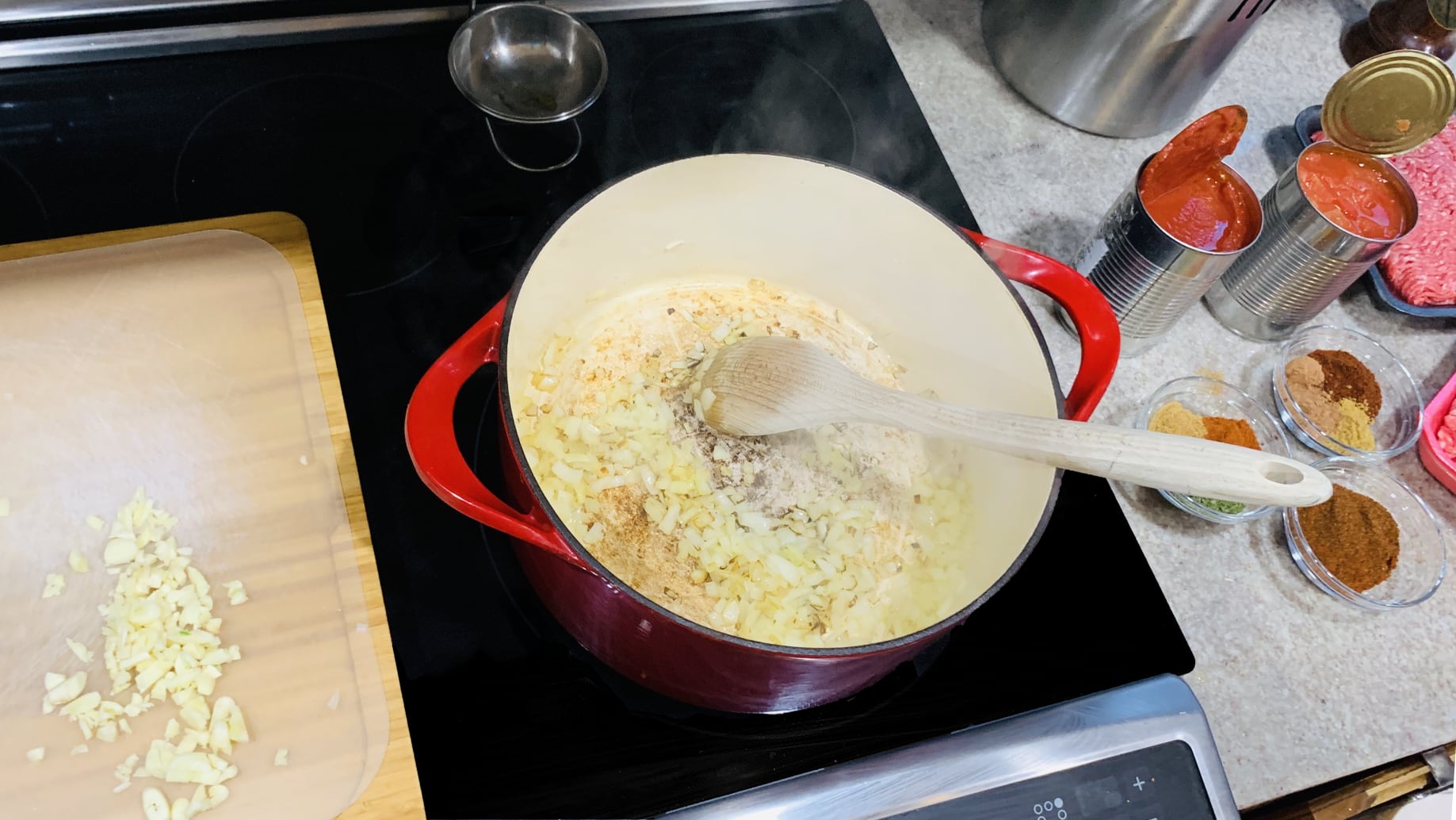 Saute Onion and Garlic