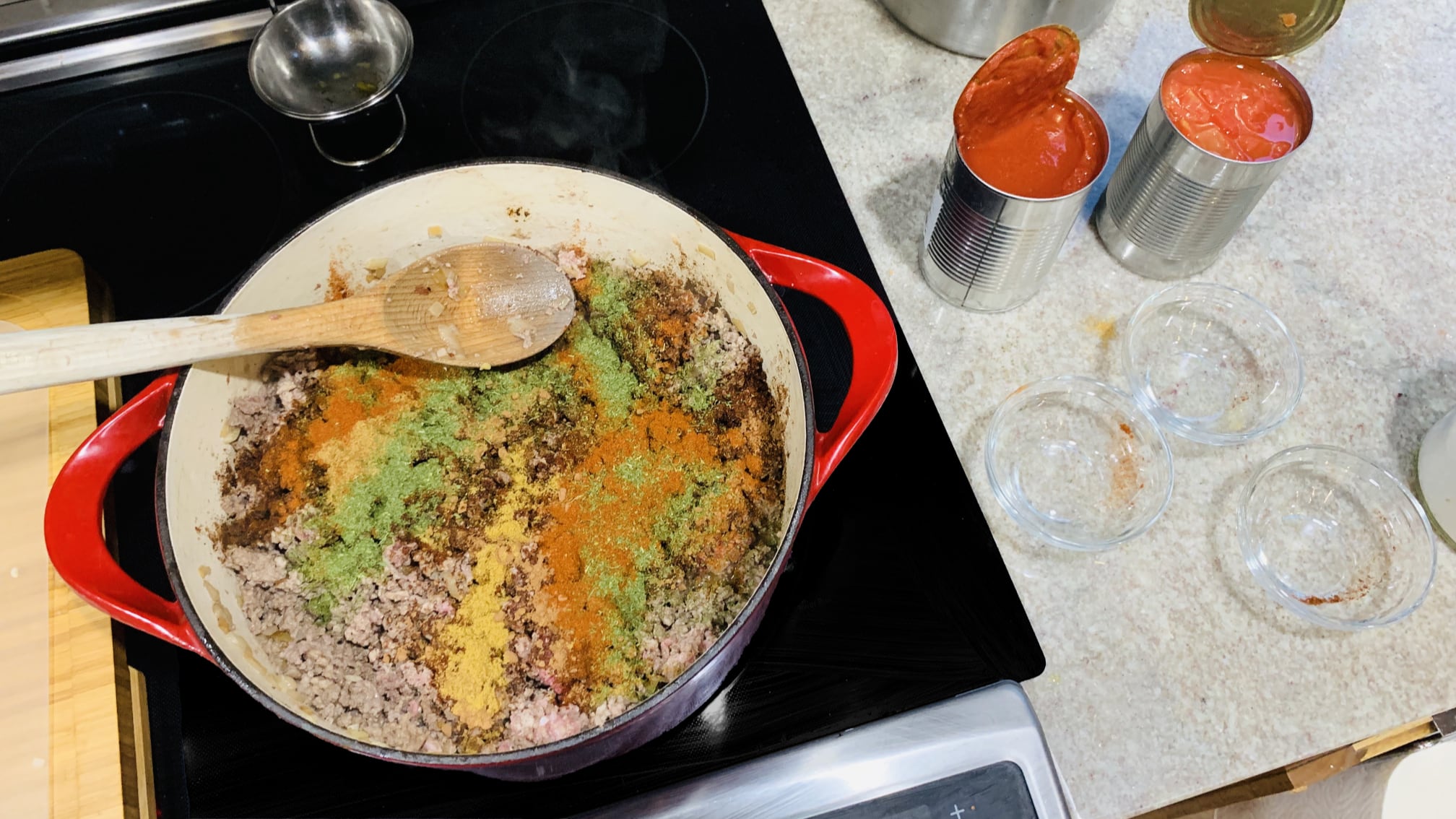 Ground Meat and Chili Spices