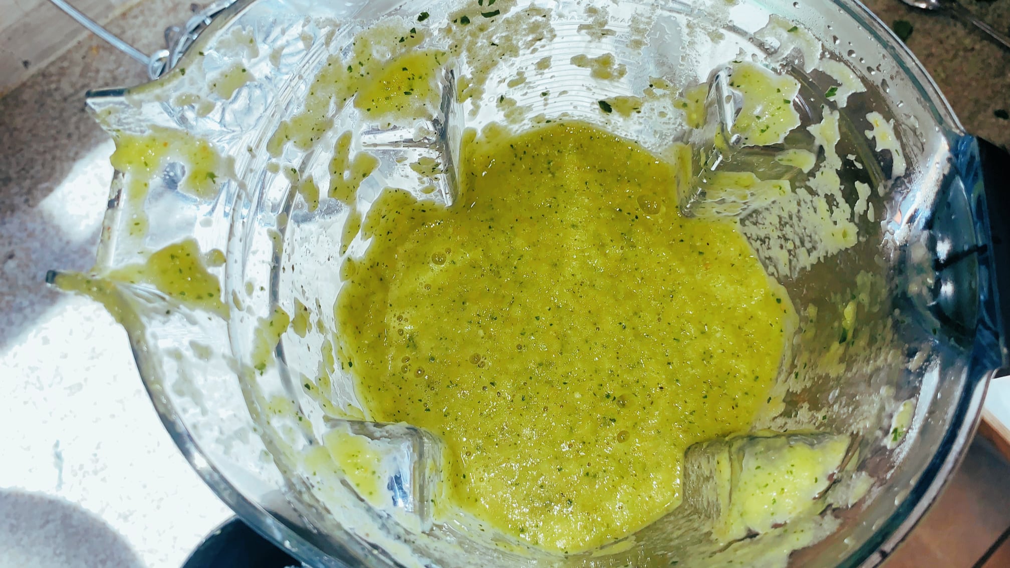 Blending Salsa Verde
