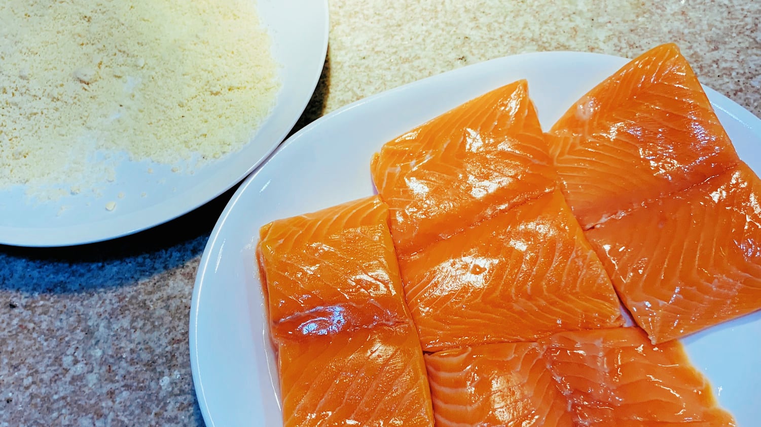 Salmon Fillets and Almond Flour
