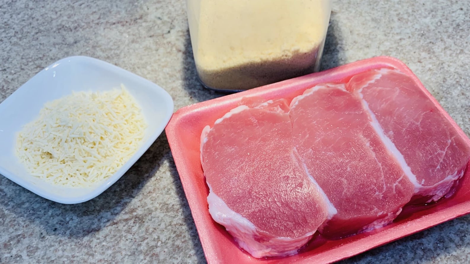 Boneless Pork Chops, Parmesan, Almond Flour