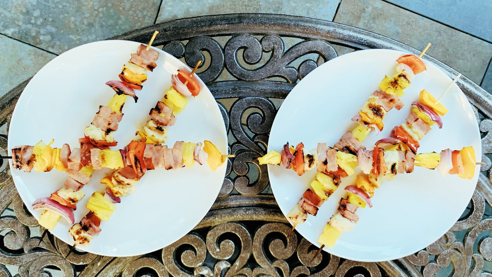 Pineapple and Ham Shish Kabobs