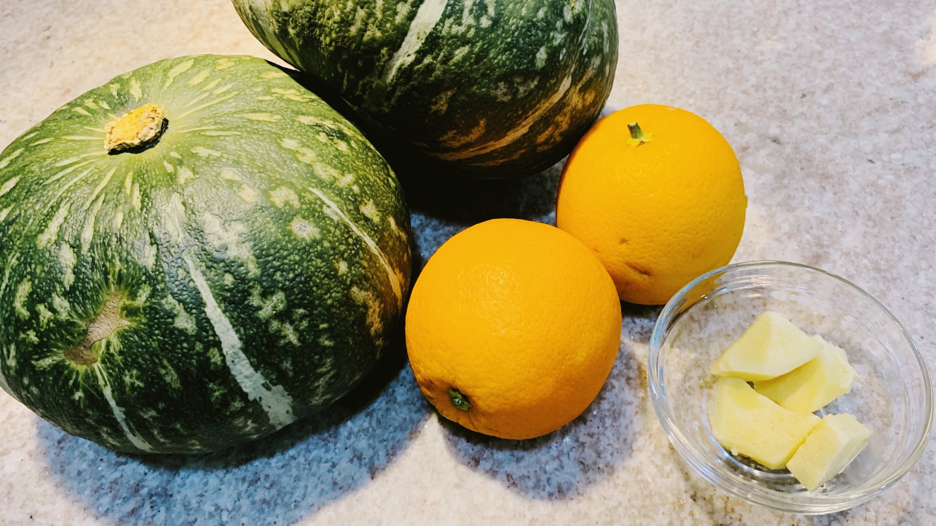 Kabocha Squash, Oranges, Ginger