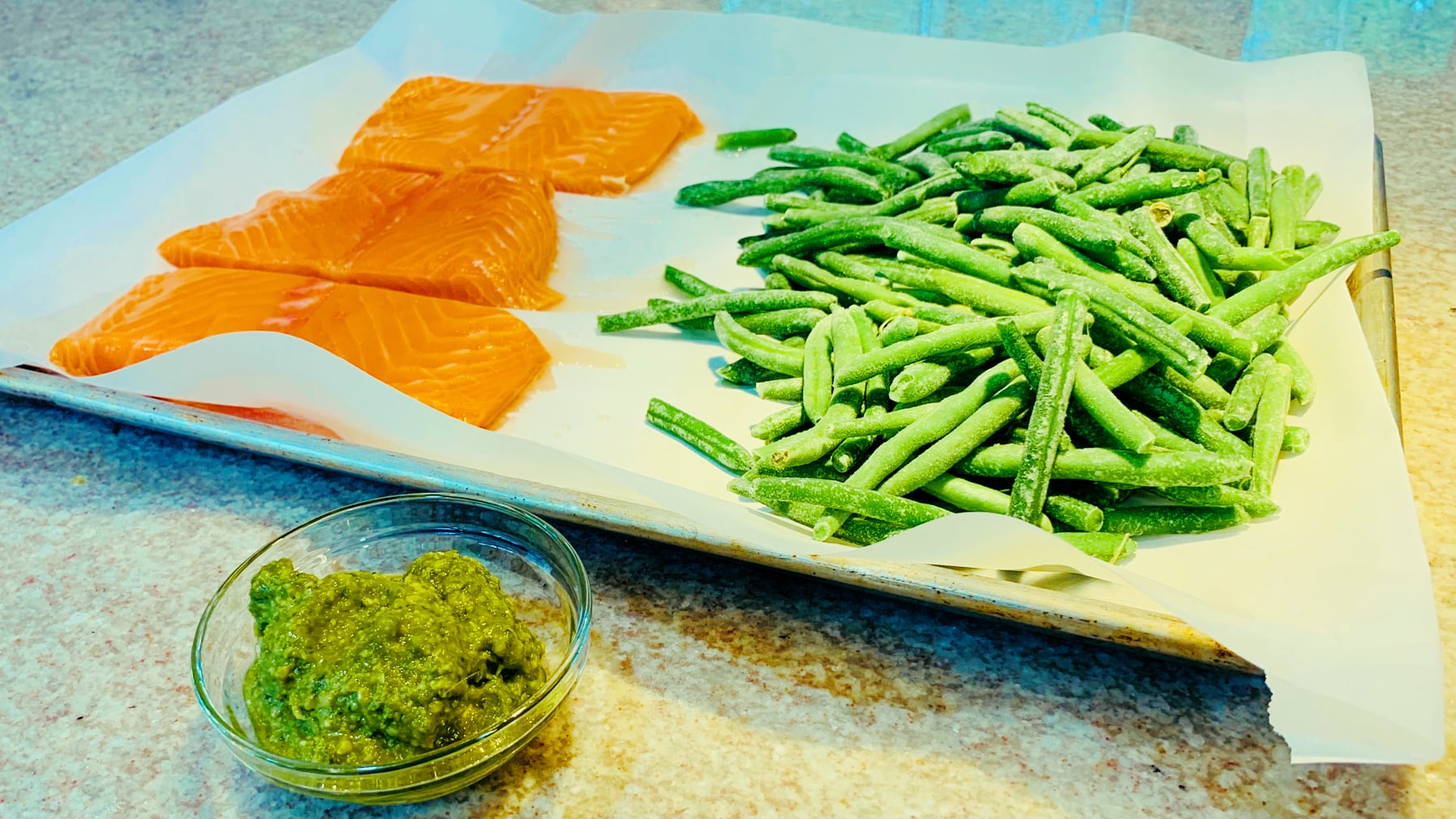 Salmon Filets and Green Beans
