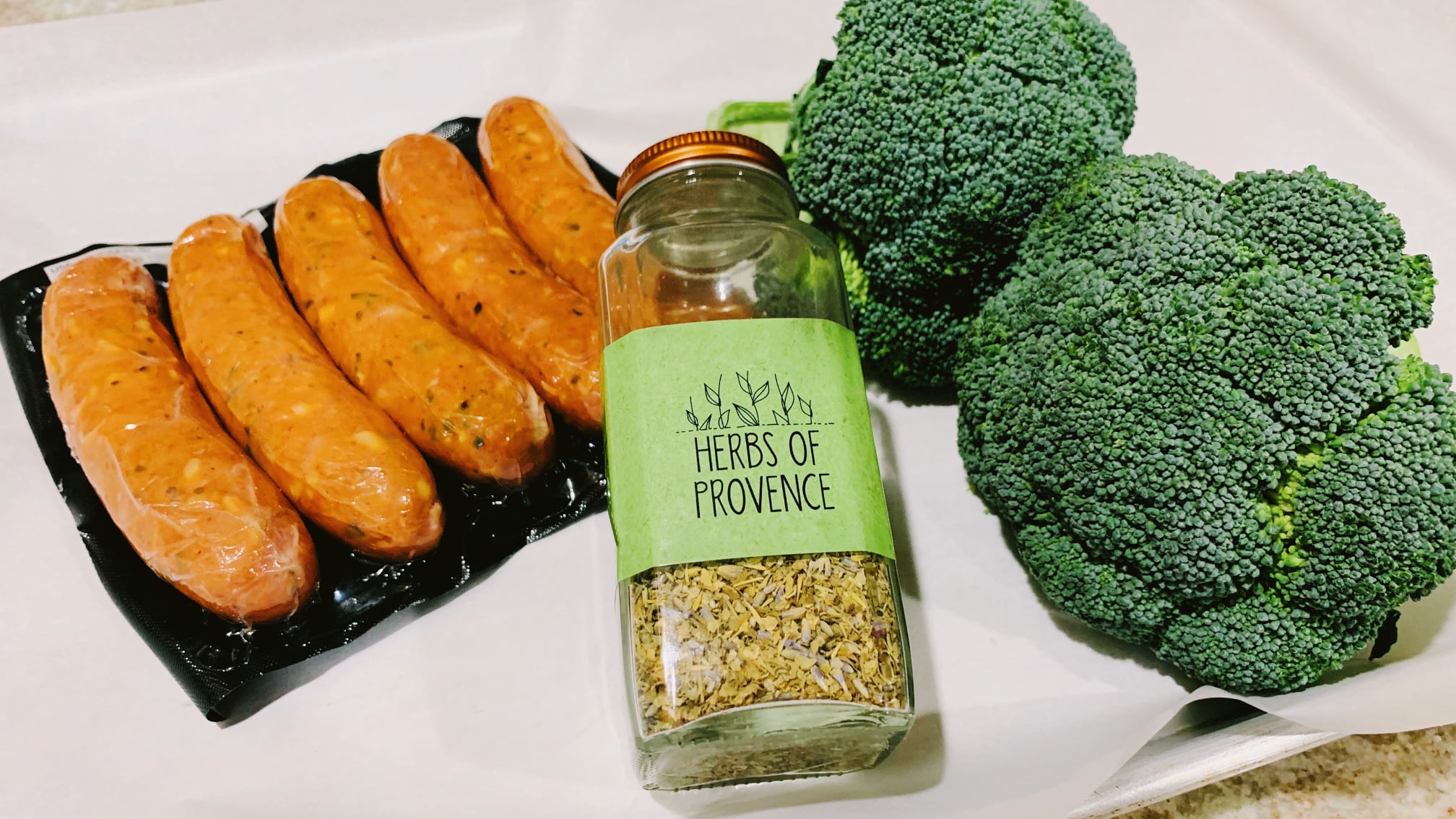 Aidells Chicken Sausage, Broccoli and Herbs de Provence