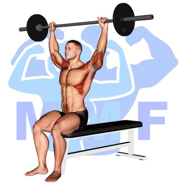 Graphic image of a fit man performing alternate cable triceps extensions.