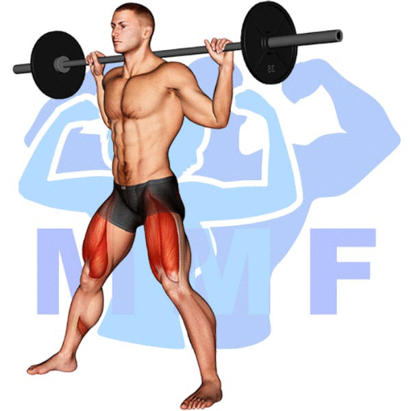 Barbell Side Split Squat Exercise - Easy Exercise Tutorial With Must Do Tips