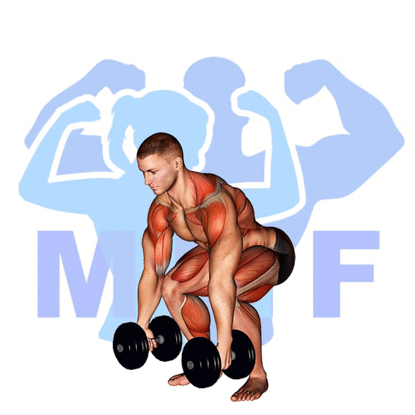 Man Performing Dumbbell Clean