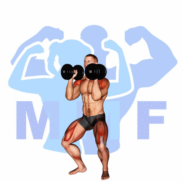 Man Performing Dumbbell Push Press