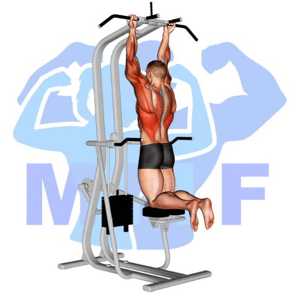 Graphic image of a fit man performing alternate cable triceps extensions.