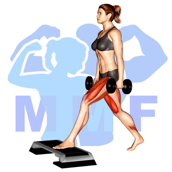 Graphic image of a fit woman performing alternate cable triceps extensions.